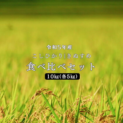 令和5年産　米 しまね川本 こしひかり きぬむすめ 食べ比べセット各5kg（計10kg） 島根県 川本町産 コシヒカリ 老舗米屋 厳選 藤屋