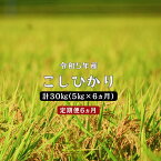 【ふるさと納税】令和5年産 ／お米定期便／6ヵ月　しまね川本 こしひかり 5kg (計30kg） 島根県 川本町産 藤屋 石見米