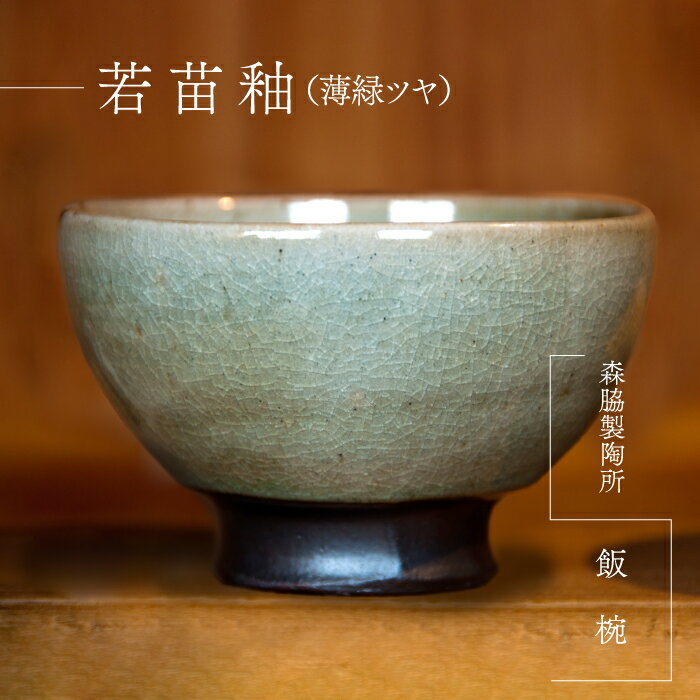 【ふるさと納税】飯椀 ： 若苗釉（薄緑ツヤ）