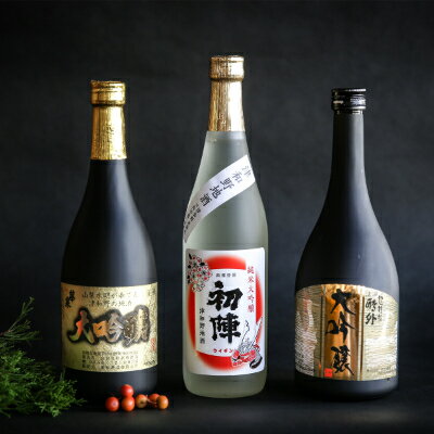 【津和野の地酒セット】3酒造厳選「大吟醸」720ml×3本飲み比べセット【1263643】