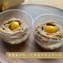 【ふるさと納税】【冷凍でのお届け】天然栗をふんだんに使った「モンブラン」(2個セット)【配送不可地域:離島】【1363174】