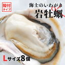 【ふるさと納税】【のし付き いわがき 殻付きLサイズ 8個】海士のいわがき 岩牡蠣 生食可 冷凍 牡蛎 牡蠣 かき カキ 岩牡蠣 いわがき 冷凍 お歳暮