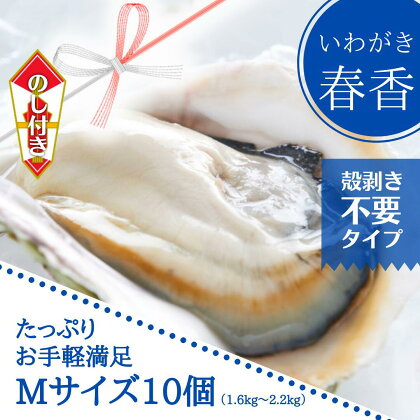 【のし付き いわがき 殻付きMサイズ 10個】ブランドいわがき春香 岩牡蠣 生食可 冷凍 牡蛎 牡蠣 かき カキ 岩牡蠣 いわがき 冷凍 父の日 母の日 バーベキュー ギフト