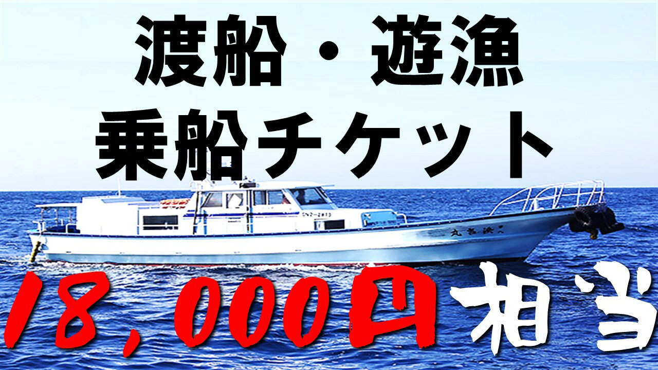 渡船・遊漁 乗船チケット 18000円相当