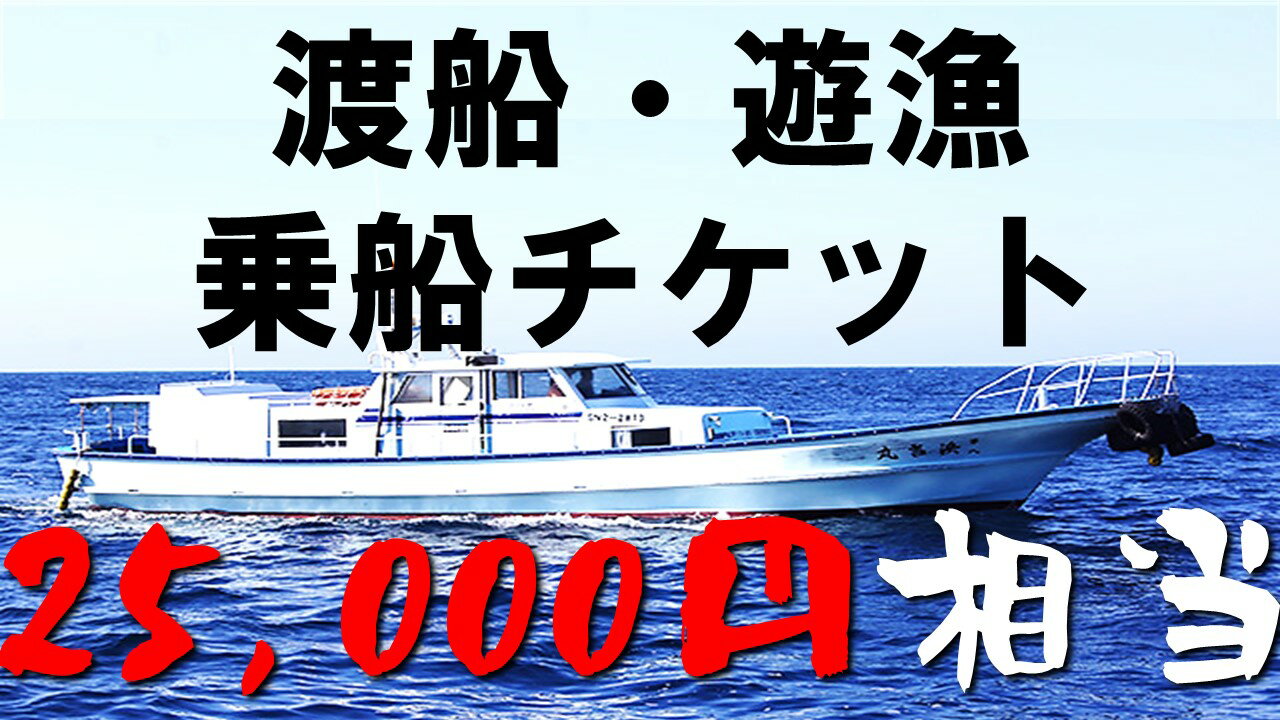 29位! 口コミ数「0件」評価「0」渡船・遊漁 乗船チケット 25000円相当