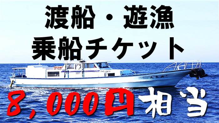 【ふるさと納税】渡船・遊漁 乗船チケット 8000円相当