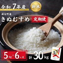 【ふるさと納税】【令和7年度産! 海士町産きぬむすめ 5kg×6か月定期便】島のきぬむすめをお届け! お米 精米 白米 弁当 ごはん ご飯 きぬむすめ 年末年始...