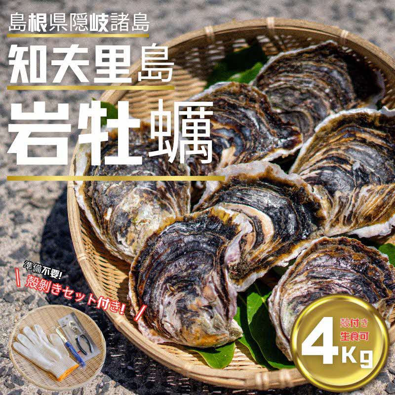 1位! 口コミ数「0件」評価「0」知夫里島産 岩牡蠣 4kg ブランド 岩牡蠣 生食可 牡蛎 牡蠣 かき