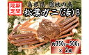 【ふるさと納税】松葉ガニ 活 隠岐 カニ 蟹 約350g～500g×2枚