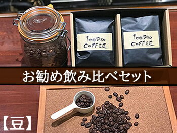 自家焙煎コーヒー店「100TARO COFFEE」オーナーお勧めの飲み比べセット【豆でお届け】