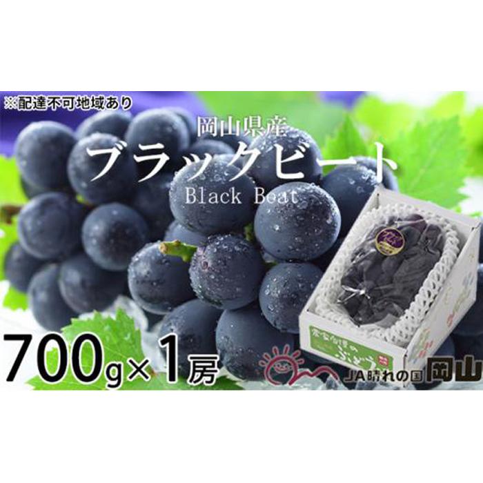 【ふるさと納税】ぶどう 2025年 先行予約 ブラックビート 約700g×1房 ブドウ 葡萄 岡山県産 国産 フルーツ 果物 ギフト | フルーツ 果物 くだもの 食品 人気 おすすめ 送料無料