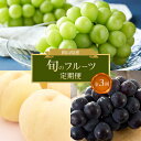 【ふるさと納税】【全3回コース】2026年 岡山県産 旬のフルーツ定期便 | フルーツ 果物 くだもの 食品 人気 おすすめ 送料無料