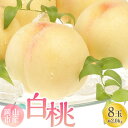【ふるさと納税】桃 2025年 先行予約 白桃 8玉 合計約2.0kg もも モモ 岡山市産 国産 フルーツ 果物 ギフト | もも フルーツ 果物 くだもの ...