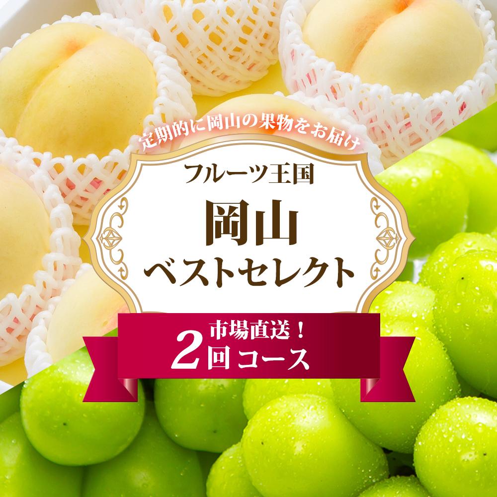 【ふるさと納税】フルーツ 定期便 2025年 先行予約 フルーツ王国 岡山 ベストセレクト 2回コース 桃 もも 葡萄 ぶどう マスカット 岡山県産 国産 果物 セット ギフト | もも フルーツ 果物 くだもの 食品 人気 おすすめ