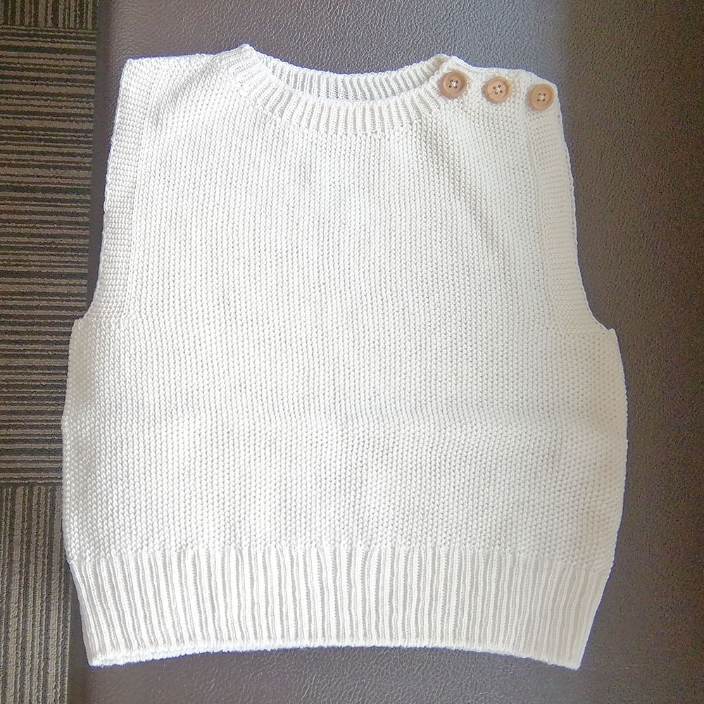 【ふるさと納税】【100cm】子供用 肩開きベスト ファッション・子供服・キッズ