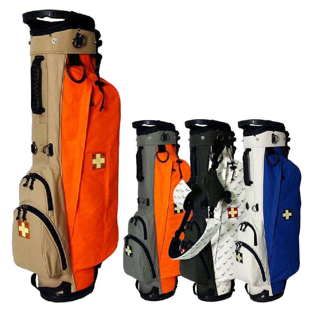 【ふるさと納税】木の庄帆布 公式 キャディバッグ スタンド 軽量2.5kg 8型 3分割 メンズ レディース 限定 帆布 【KinoshoTRANSIT】 <選...