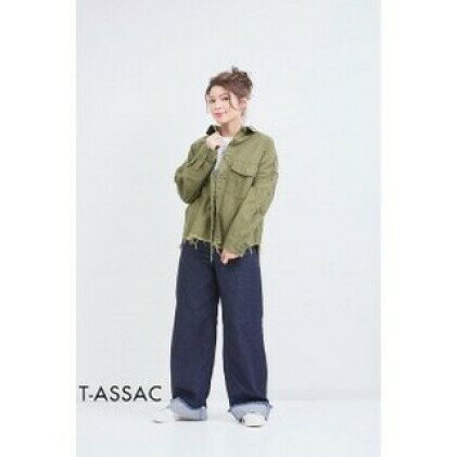 14位! 口コミ数「0件」評価「0」【SIZE:FREE】T-ASSACレディースミリタリーシャツ「MILITARY SH / OLIVE DRAB」　【ファッション・ミリタリ･･･ 