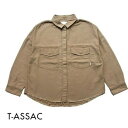 10位! 口コミ数「0件」評価「0」【SIZE:FREE】T-ASSACレディースミリタリーシャツ「MILITARY SH / BEIGE」　【ファッション】