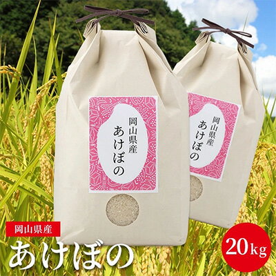 【ふるさと納税】【ダイエット米】あけぼの 5kg×4袋 計20kg 精米/3分/5分/7分 分づきが選べる 低糖質 高アミロース米 岡山県産　【 お米 粘り コシ 硬さ 大粒 ダイエット 血糖値 糖質 糖質ダイエット 歯ごたえ 】