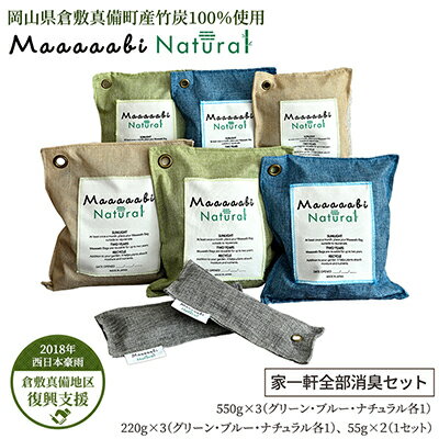 2位! 口コミ数「0件」評価「0」竹炭消臭剤 家一軒全部消臭セット Maaaaabi Natural　【 天然素材 アンモニア臭 エアコン臭 部屋干し臭 汚染物質 アレルゲン･･･ 