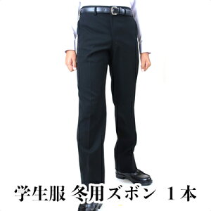 【ふるさと納税】標準型学生服 冬用ズボン 黒色 ノータック仕様 日本被服株式会社（ 標準マーク付 服 男性 メンズ パンツ ファッション 岡山県 倉敷産 返礼品 ） 【 学生服 専門 メーカー 高級 仕立て 国産 お手入れ簡単 】