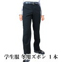 【ふるさと納税】標準型学生服 冬用ズボン 黒色 ノータック仕様 日本被服株式会社（ 標準マーク付 服 男性 メンズ パンツ ファッション 岡山県 倉敷産 返礼品 ）　【 学生服 専門 メーカー 高級 仕立て 国産 お手入れ簡単 】