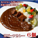 10位! 口コミ数「0件」評価「0」黒ビーフカレー 200g 6個 セット 冷凍 惣菜 ビーフカレー 牛 牛肉 ビーフ カレー　【倉敷市】