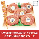 【ふるさと納税】つやま和牛の手ごねハンバーグ(150g×5個)【配送不可地域:離島】【1247835】