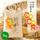 【ふるさと納税】【突鉱土育ち】巨大胚芽米CoCoRo 5kg【1361992】