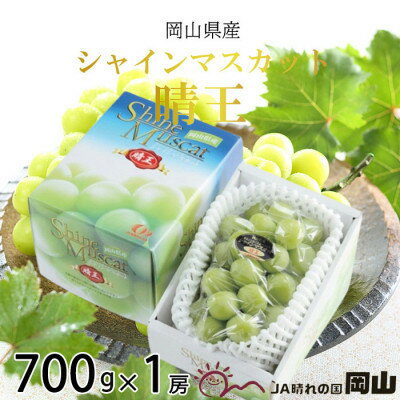 【ふるさと納税】【2025年7月発送】岡山県産 シャインマスカット 晴王 700g×1房【配送不可地域:離島・北海道・沖縄県】【1365929】 【ふるさと納税】【2025年7月発送】岡山県産 シャインマスカット 晴王 700g×1房【配送不可地域:離島・北海道・沖縄県】【1365929】