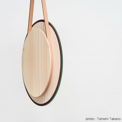 【ふるさと納税】ヒノキのオーバルミラー ラージ TSUYAMA FURNITURE_ 鏡 ミラー オーバルミラー かがみ 回転 壁掛け式 木製 木 インテリア ...