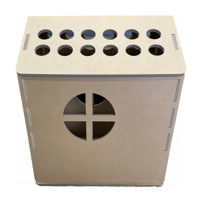 【ふるさと納税】3層強化ダンボールハウス 【大】_ ダンボールハウス 子供の家 遊具 段ボールハウス ダンボール 3層 強化 おもちゃ 玩具 遊び道具 秘密基地 強度 丈夫 軽い 工具不要 組み立て こども キッズ 子供 子ども プレゼント 岡山県 津山市 【1437518】