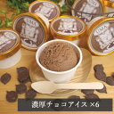 【ふるさと納税】スイーツ専門店の作るこだわりアイスクリーム6個セット チョコアイス 各90ml入り【配送不可地域:離島】【1456020】