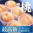 【ふるさと納税】【きよとうファーム】【厳選品】旬の桃(品種おまかせ) 5-8玉(岡山県産)【配送不可地域:離島】【1571767】