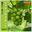 【ふるさと納税】【2025年先行予約】岡山のぶどう(シャインマスカット)2kg(3〜5房)【配送不可地域:離島】【1617939】