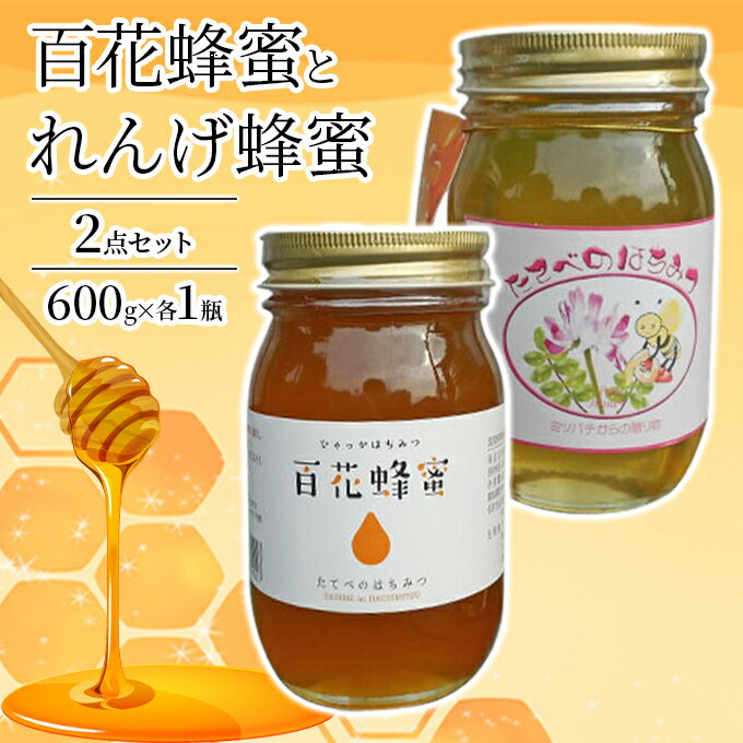 [ れんげ 蜂蜜 ]と[ 百花 蜂蜜 ]の2点 セット はちみつ 加工食品 [蜂蜜 加工食品]