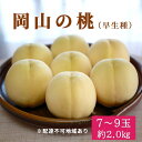 【ふるさと納税】桃 2025年 先行予約 特選 岡山の桃 7〜9玉 約2kg 早生種 もも モモ 岡山県産 国産 フルーツ 果物 ギフト いろは堂 お届け:2...