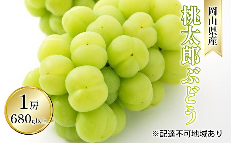 【ふるさと納税】ぶどう 2025年 先行予約 桃太郎 ぶどう 1房 680g以上（露地栽培）贈答用 ブドウ 葡萄 岡山県産 国産 フルーツ 果物 ギフト 　お届け：2025年9月上旬～2025年10月中旬