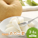 【ふるさと納税】梨 2025年 先行予約 あたご梨 3-6玉(約4kg) 化粧箱入り なし ナシ 岡山県産 国産 フルーツ 果物 ギフト お届け:2025年11月下旬~2025年12月下旬