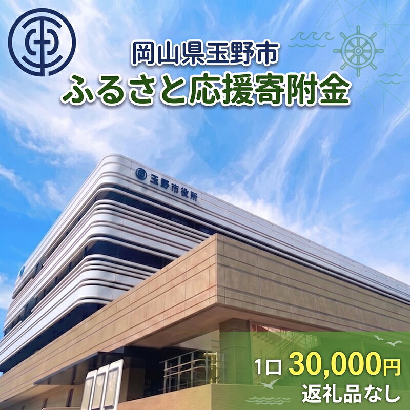 【ふるさと納税】岡山県玉野市 応援寄附金 1口 30,000円 返礼品なし　お届け：返礼品はございません。