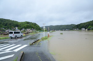 水田地帯にも浸水が