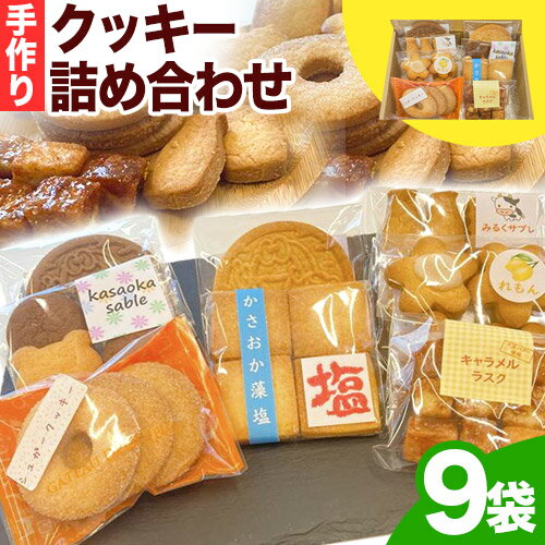 【ふるさと納税】 手作りクッキー詰め合わせ 9袋 多機能型事