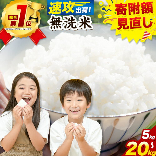 【ふるさと納税】【総合ランキング1位獲得】【速攻出荷！】 無洗米 米 5kg 10kg 15kg 20kg 晴れの国おかやま無洗米 個包装 こめ 岡山県..