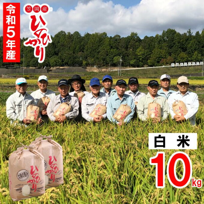 【ふるさと納税】【令和5年産 新米予約受付】白米 岡山県産 ひのひかり 笠岡産 10...