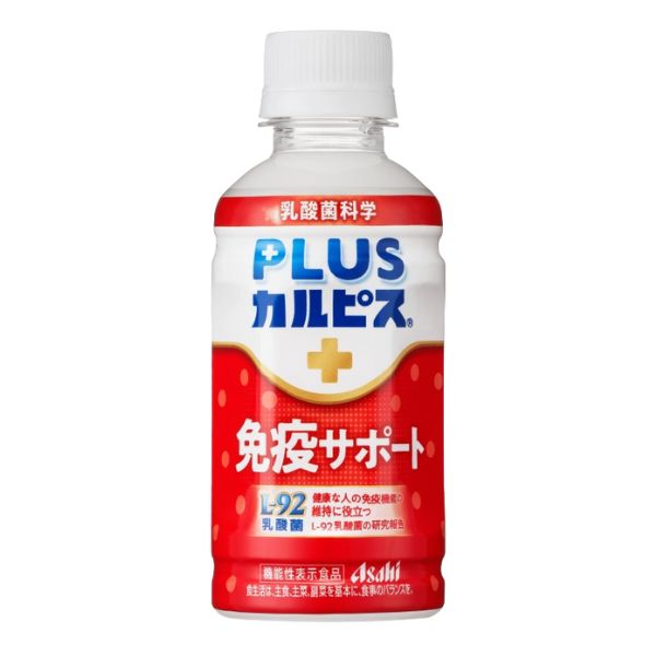 【ふるさと納税】PLUSカルピス 免疫サポート 守る働く乳酸菌 L-92 定期便 3ヶ月 3回配送 200mL 24本 アサヒ 乳酸菌 飲料 健康増進 総社市