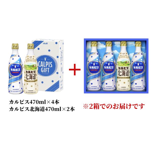 楽天岡山県総社市【ふるさと納税】カルピス カルピス北海道 詰め合わせ セット 6本 470ml 乳酸菌 飲料 総社市