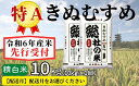 人気ランキング第19位「岡山県総社市」口コミ数「0件」評価「0」米 先行予約 特A きぬむすめ 令和6年産 白米 10kg （5kg×2袋）選べる 配送月 岡山県産 総社産米