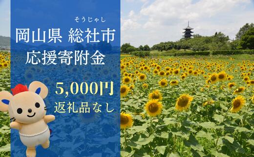 返礼品なし 応援 寄附 岡山県 総社市 5000円