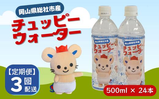 【ふるさと納税】チュッピーウォーター24本入×1ケース 水 ミネラルウォーター 500ml 24本 1ケース 定...