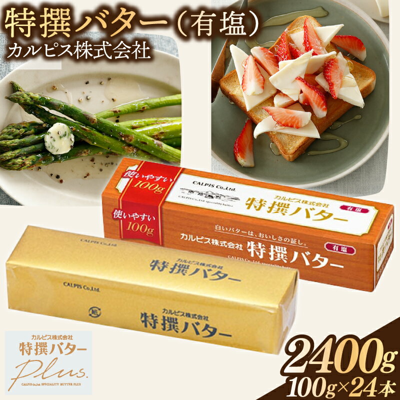 カルピス株式会社 特撰バター 100g × 24本 有塩 カルピス バター 038-001